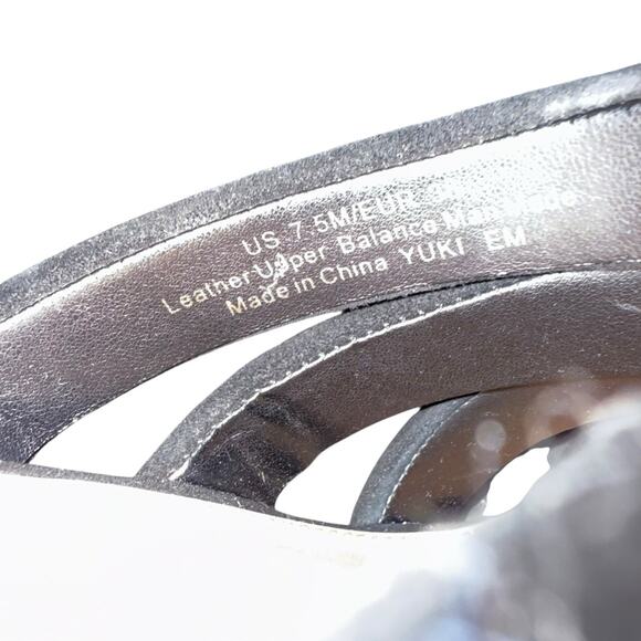 Sam Edelman Yuki Suede Espadrille Wedge Sandals Black Size 7.5M - Picture 11 of 13